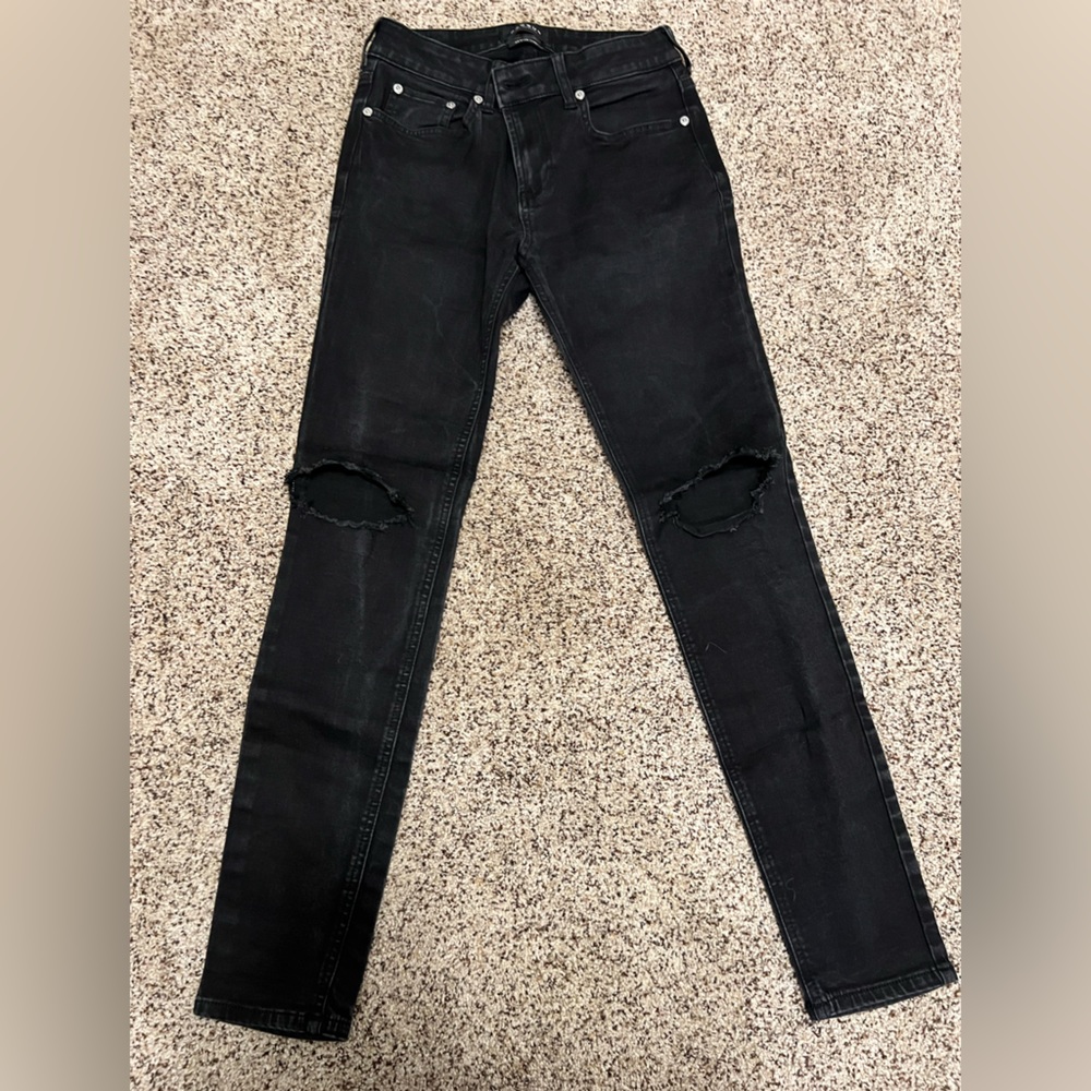 MENS PACSUN SKINNIEST DISTRESSED JEANS